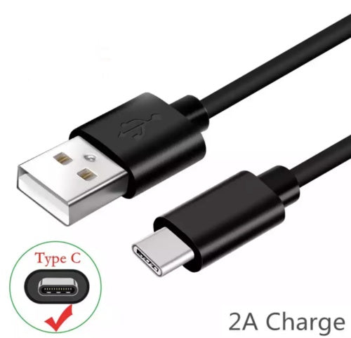 Cable de carga negro para auriculares de conducción ósea