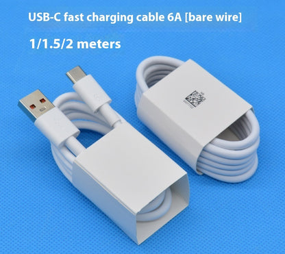 Cable de carga rápida blanco para auriculares de conducción ósea